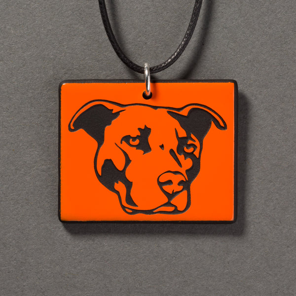 Pit Bull Puppy Dog Pendant Necklace 24