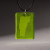 Vermont Pendant - Lime Green and Green Transparent